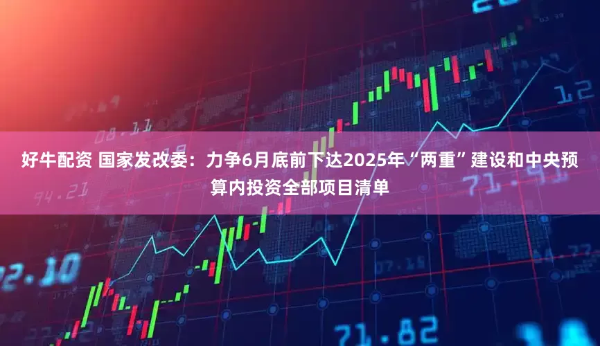好牛配资 国家发改委：力争6月底前下达2025年“两重”建设和中央预算内投资全部项目清单