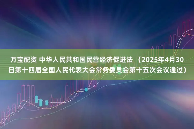 万宝配资 中华人民共和国民营经济促进法 （2025年4月30日第十四届全国人民代表大会常务委员会第十五次会议通过）