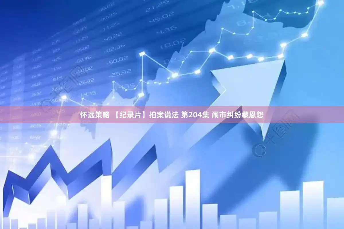 怀远策略 【纪录片】拍案说法 第204集 闹市纠纷藏恩怨